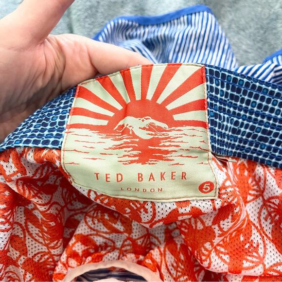 Ted Baker Swim Trunks Men's size 6 ( XXL) Blue - Picture 9 of 11
